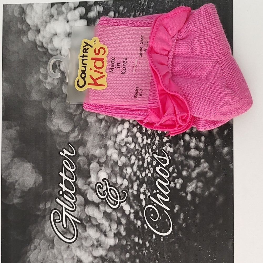 Country Kids Bubblegum Ruffle Socks Size 2-4 Yrs